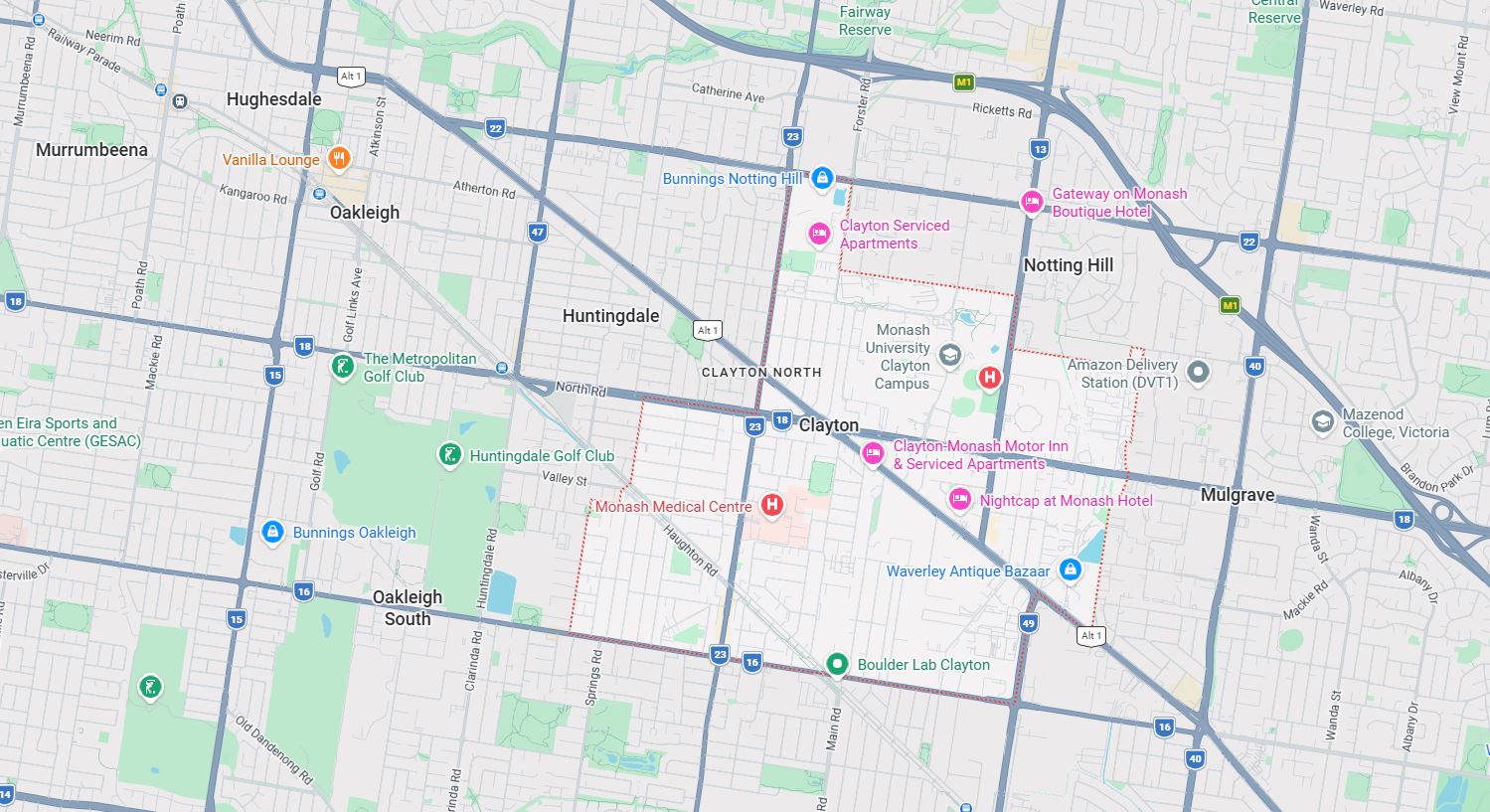 Clayton Map