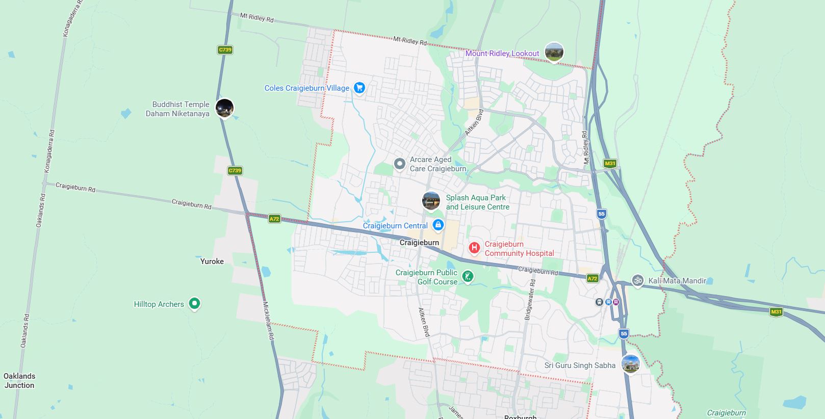 Craigieburn Map